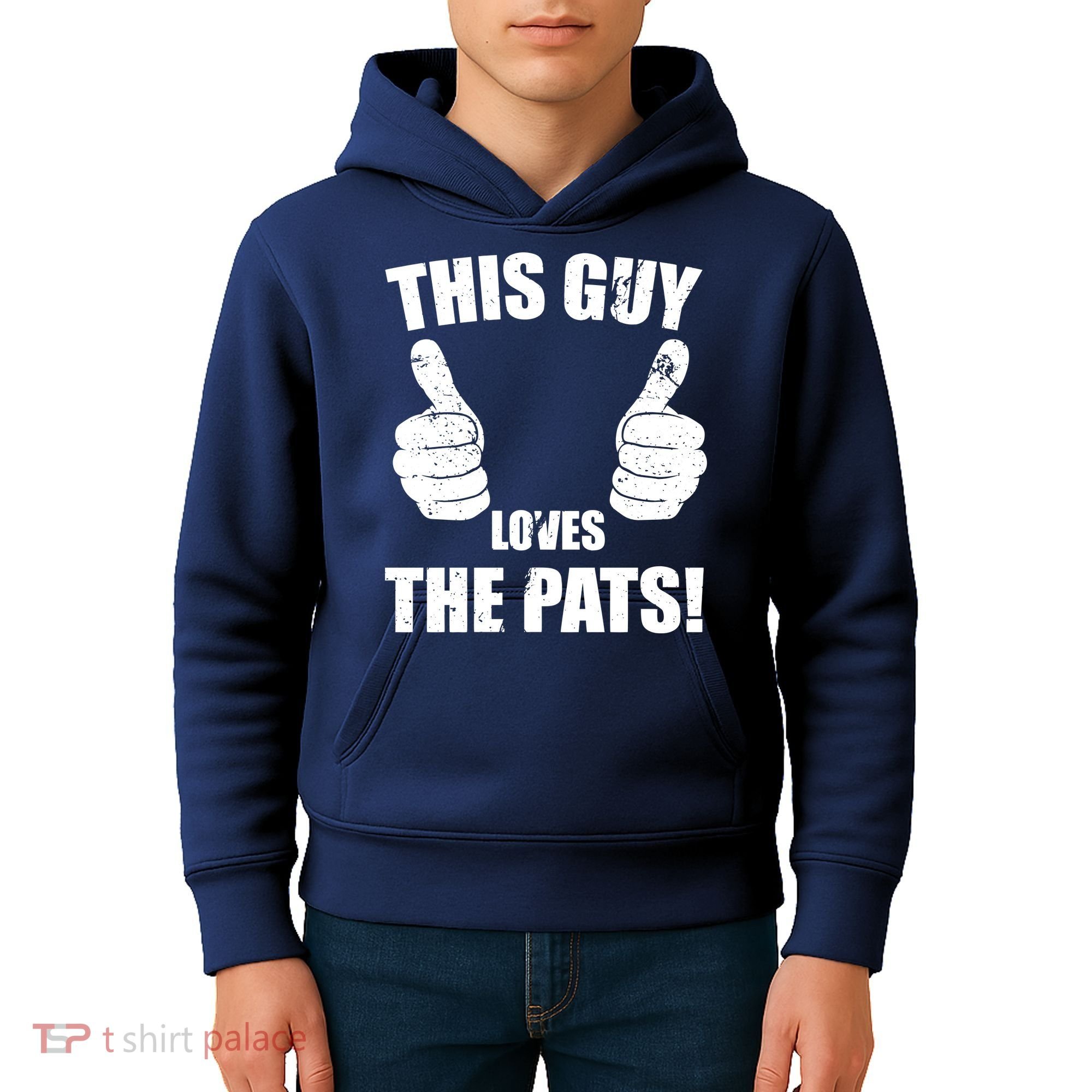 This Guy Loves The Pats Kids Hoodie