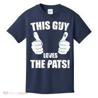 This Guy Loves The Pats Kids T-Shirt thumb 0