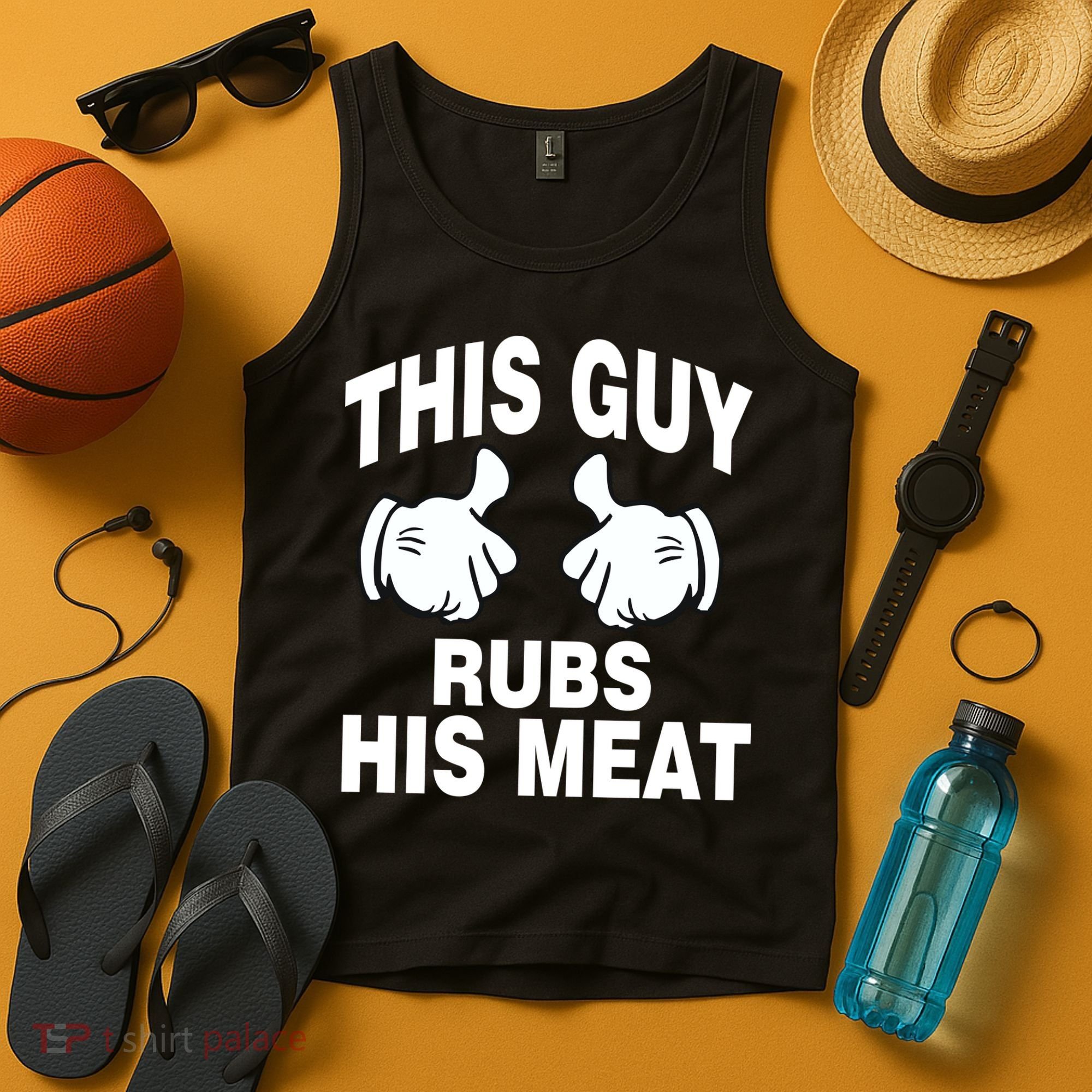 This Guy Rubs His Meat Tank Top