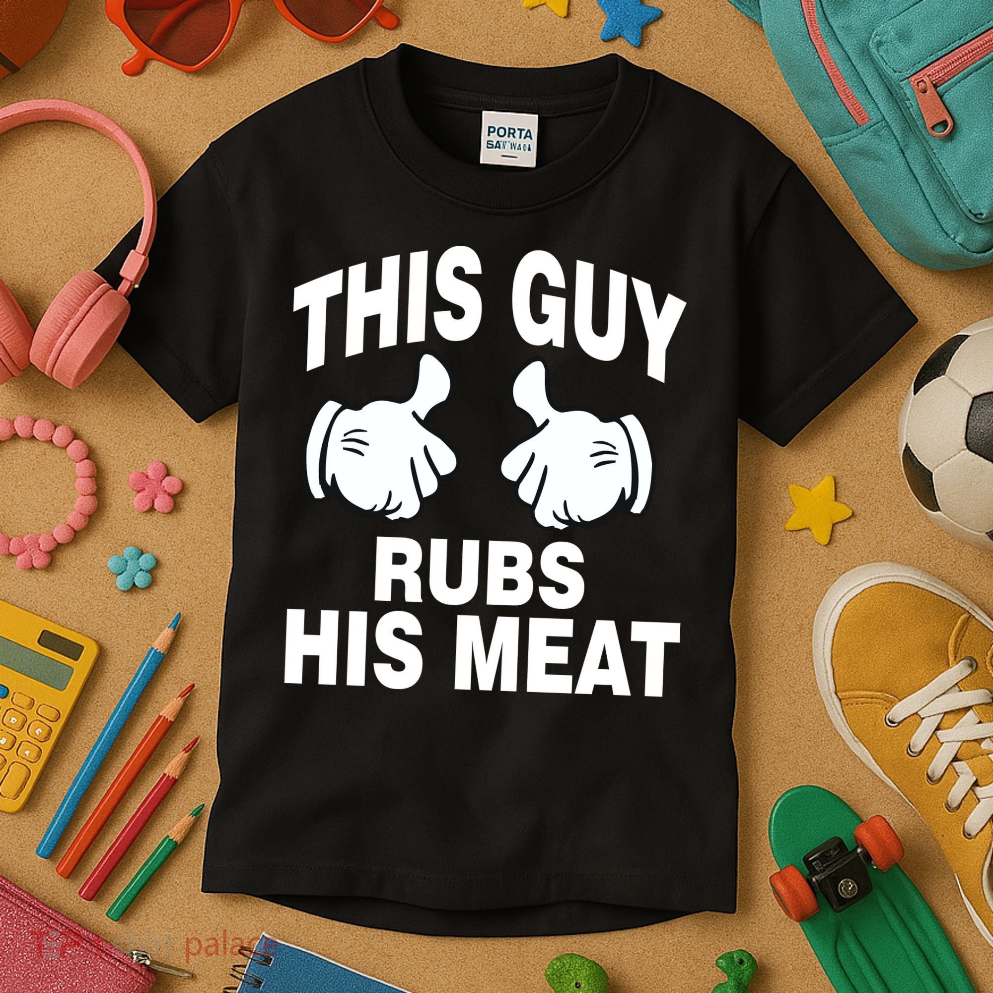 This Guy Rubs His Meat Kids T-Shirt