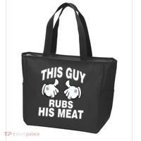 This Guy Rubs His Meat Tote Bag thumb 3