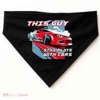 This Guy Still Plays With Cars USA-Made Doggie Bandana thumb 0