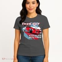 This Guy Still Plays With Cars Women's T-Shirt thumb 4