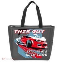 This Guy Still Plays With Cars Tote Bag thumb 0