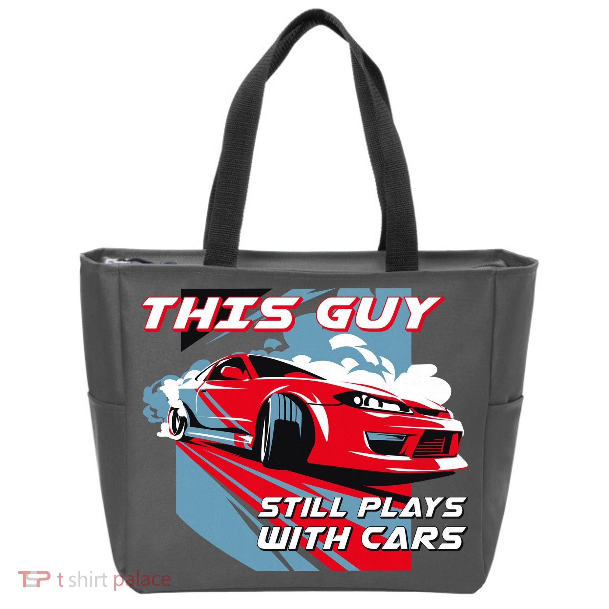This Guy Still Plays With Cars Tote Bag