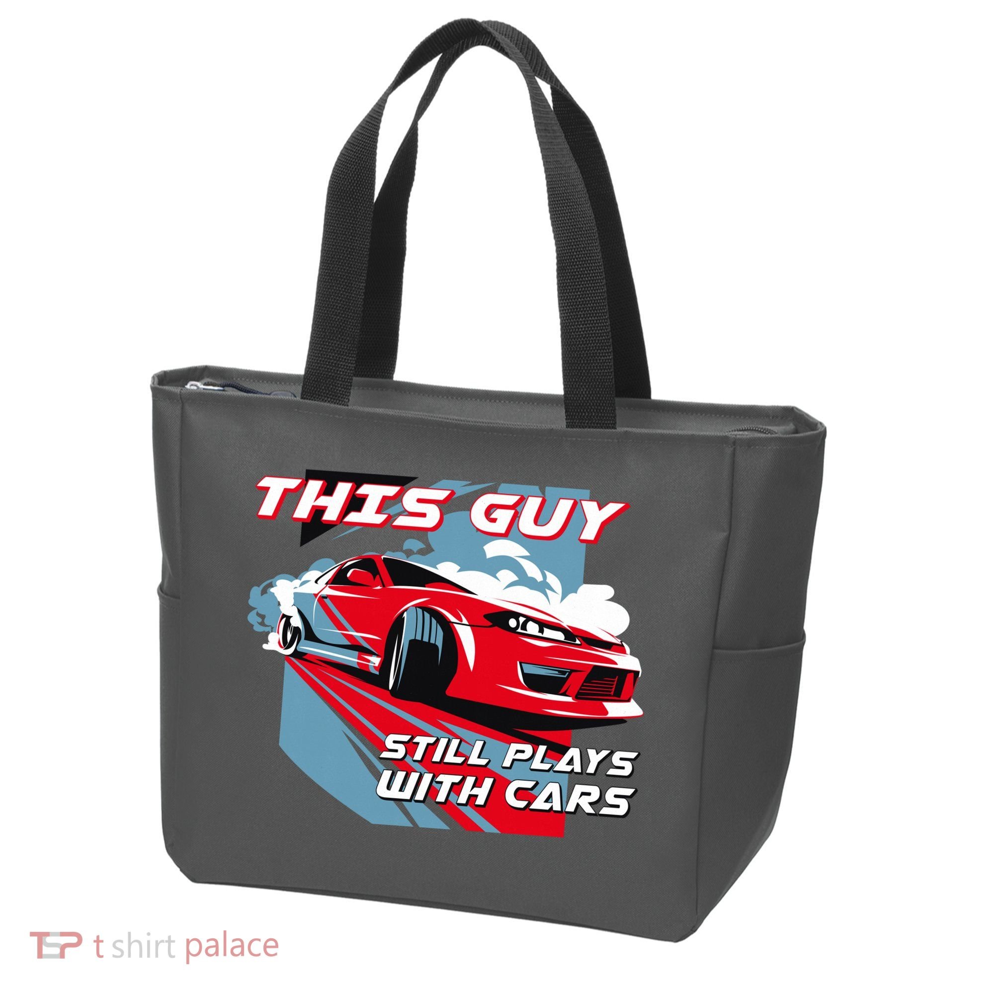 This Guy Still Plays With Cars Tote Bag