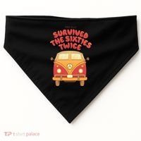 This Guy Survived The Sixties Twice USA-Made Doggie Bandana thumb 0