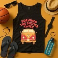 This Guy Survived The Sixties Twice Tank Top thumb 4