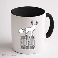 This Is A Big NO NO Don't Touch The Animals Coffee Mug thumb 1