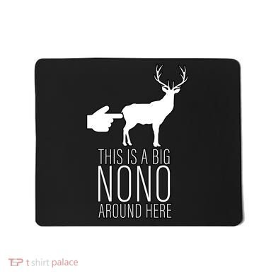 This Is A Big NO NO Don't Touch The Animals Mousepad