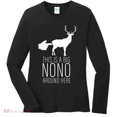 This Is A Big NO NO Don't Touch The Animals Women's Long Sleeve Shirt