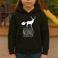 This Is A Big NO NO Don't Touch The Animals Kids Hoodie thumb 3