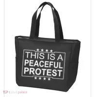 This Is A Peaceful Protest Pro Trump Tote Bag thumb 3