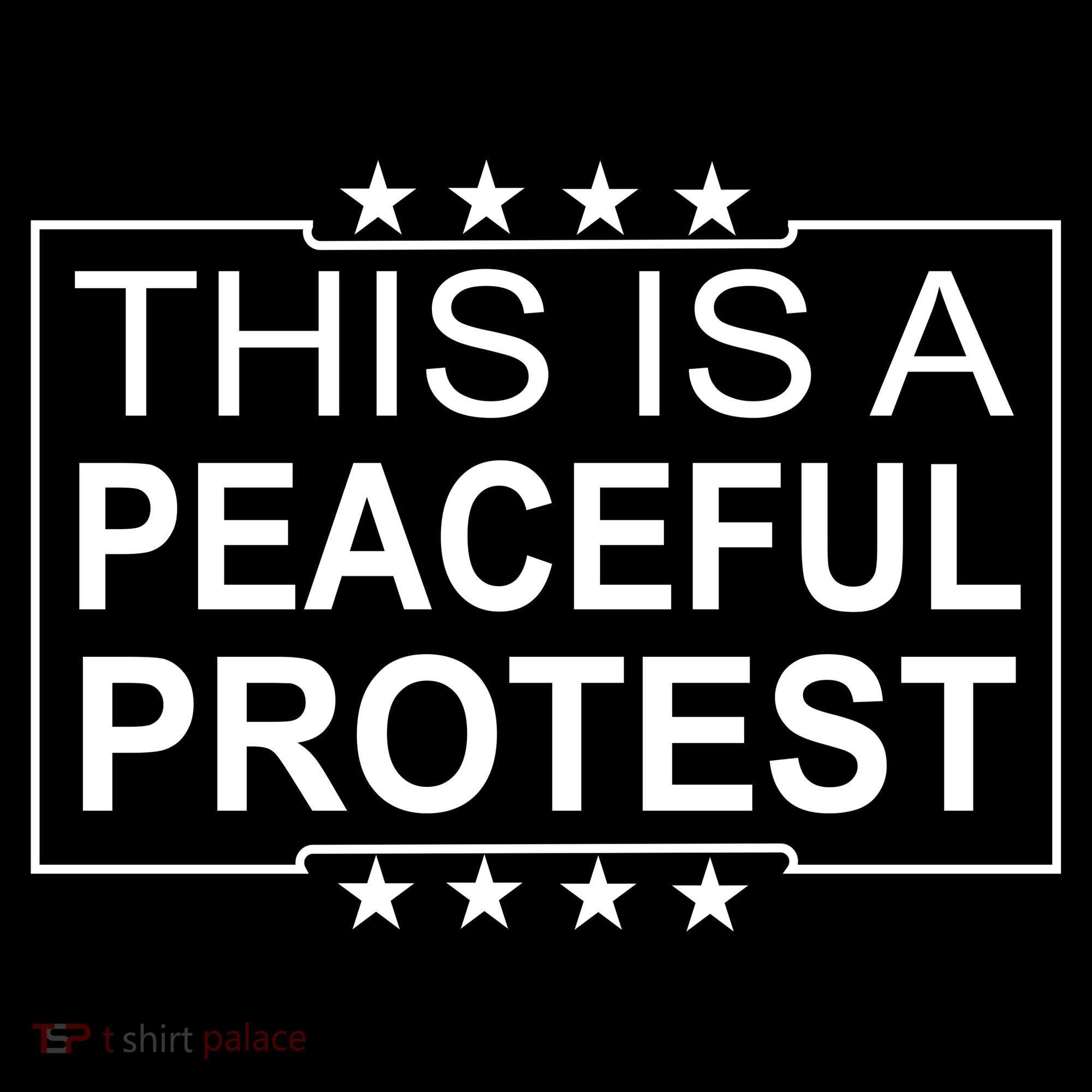 This Is A Peaceful Protest Pro Trump Tote Bag