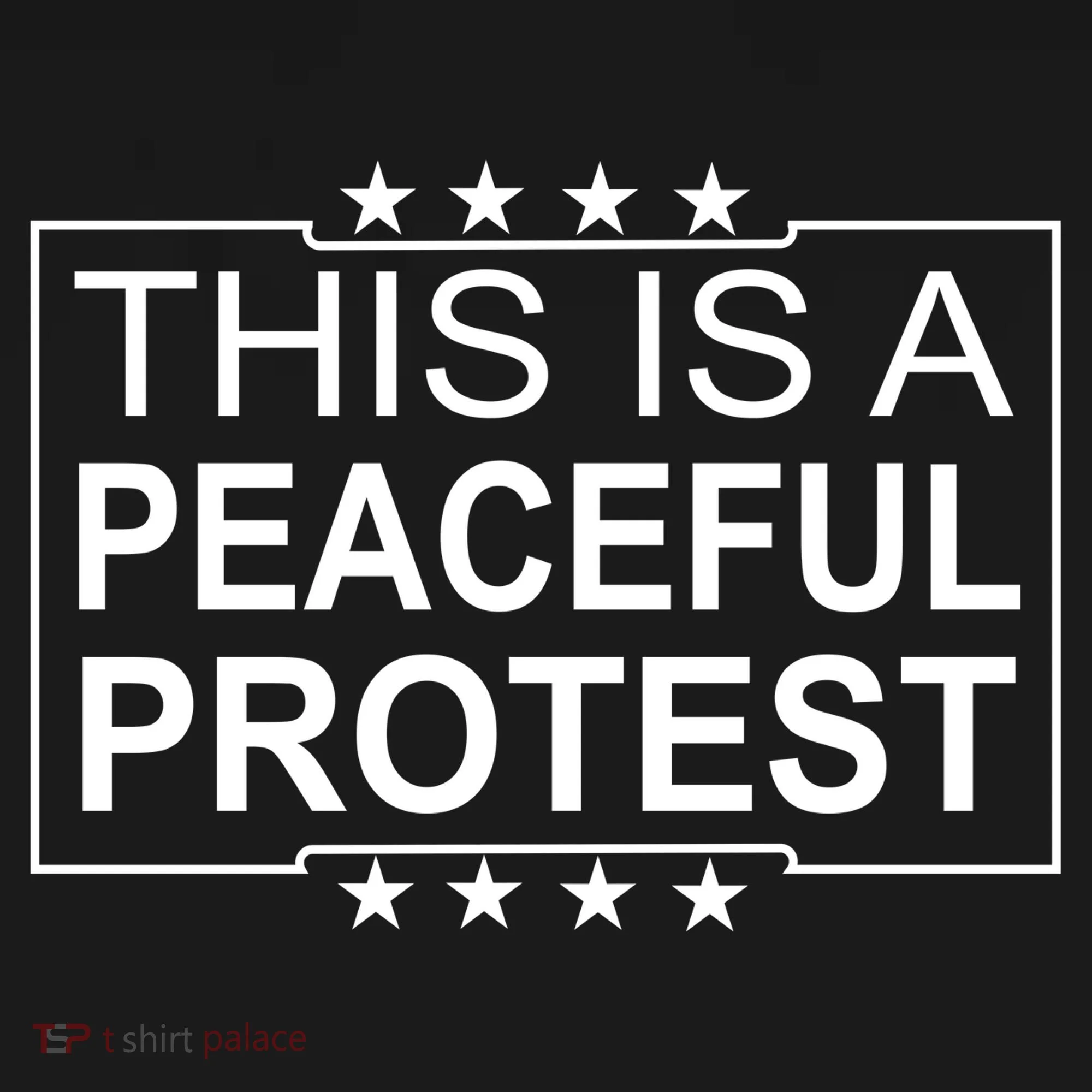 This Is A Peaceful Protest Pro Trump Tote Bag