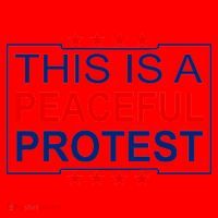 This Is A Peaceful Protest Pro Trump Santa Hat thumb 1