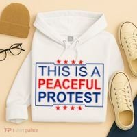 This Is A Peaceful Protest Pro Trump Hoodie thumb 4