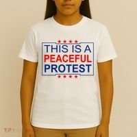 This Is A Peaceful Protest Pro Trump T-Shirt thumb 4