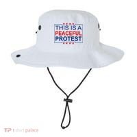 This Is A Peaceful Protest Pro Trump Bucket Hat thumb 0