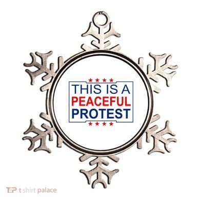 This Is A Peaceful Protest Pro Trump Ornament