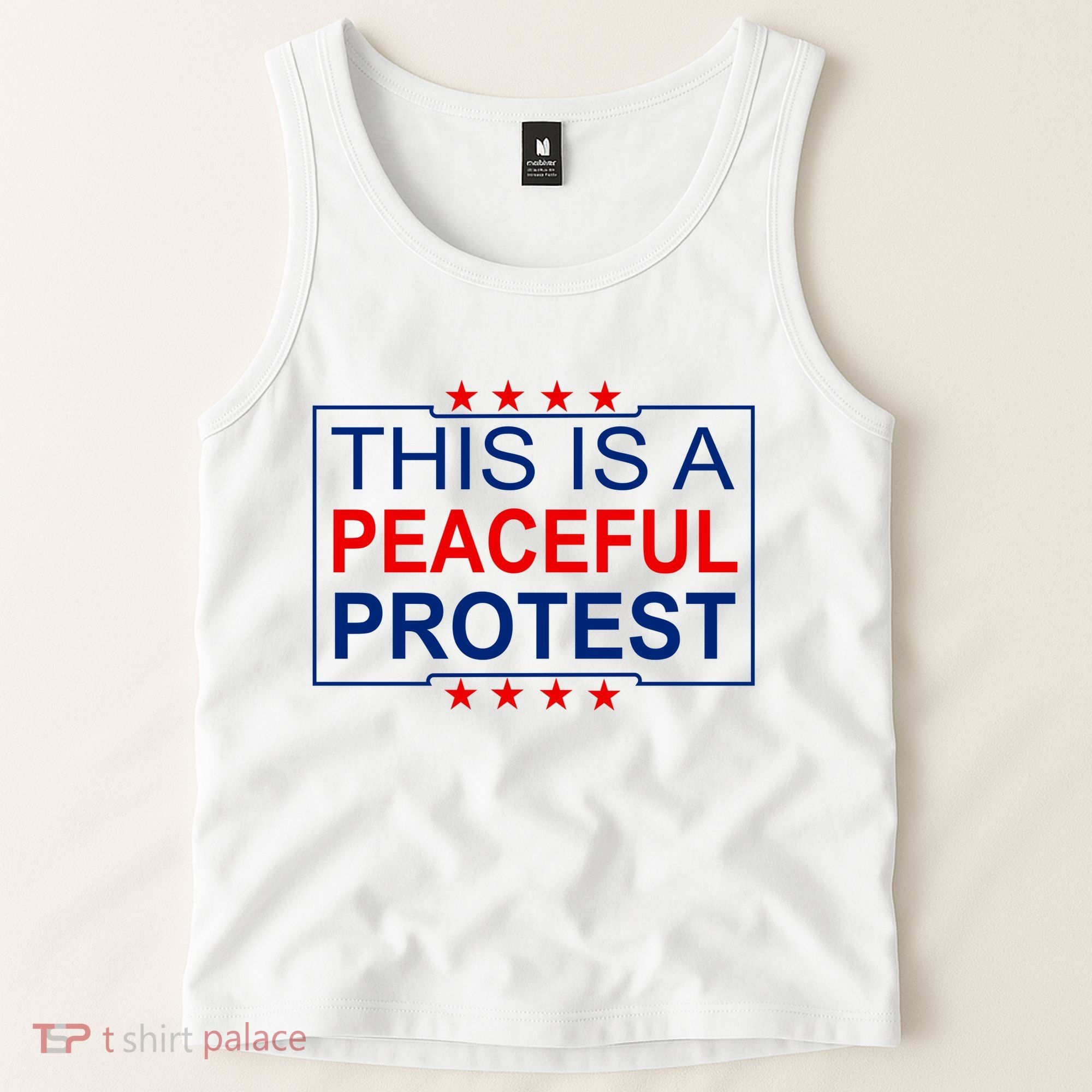 This Is A Peaceful Protest Pro Trump Tank Top