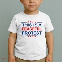 This Is A Peaceful Protest Pro Trump Toddler T-Shirt thumb 2