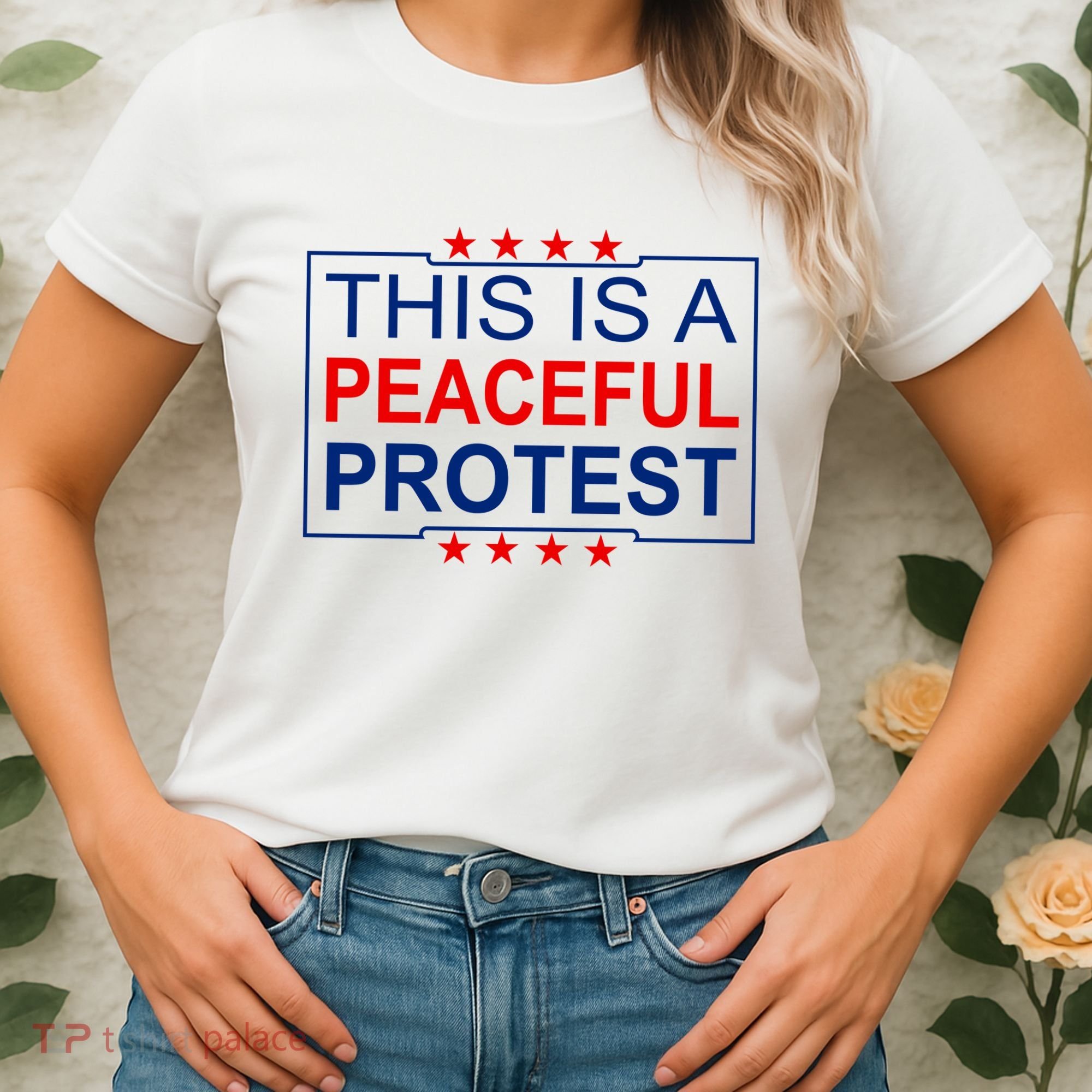 This Is A Peaceful Protest Pro Trump Women's T-Shirt