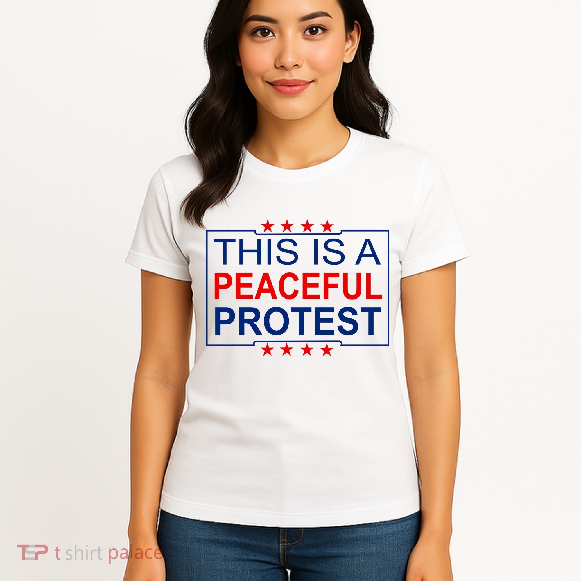 This Is A Peaceful Protest Pro Trump Women's T-Shirt