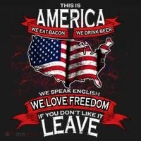 This is AMERICA if you don't like it LEAVE Ornament thumb 1