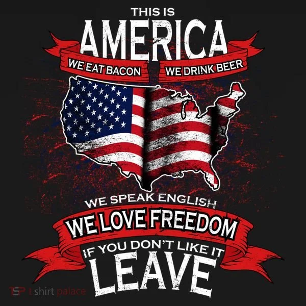 This is AMERICA if you don't like it LEAVE Ornament
