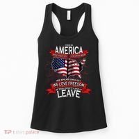This is AMERICA if you don't like it LEAVE Women's Tank Top thumb 0