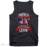 This is AMERICA if you don't like it LEAVE Tank Top thumb 0