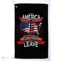 This Is America If You Don't like It Leave Golf Towel thumb 0