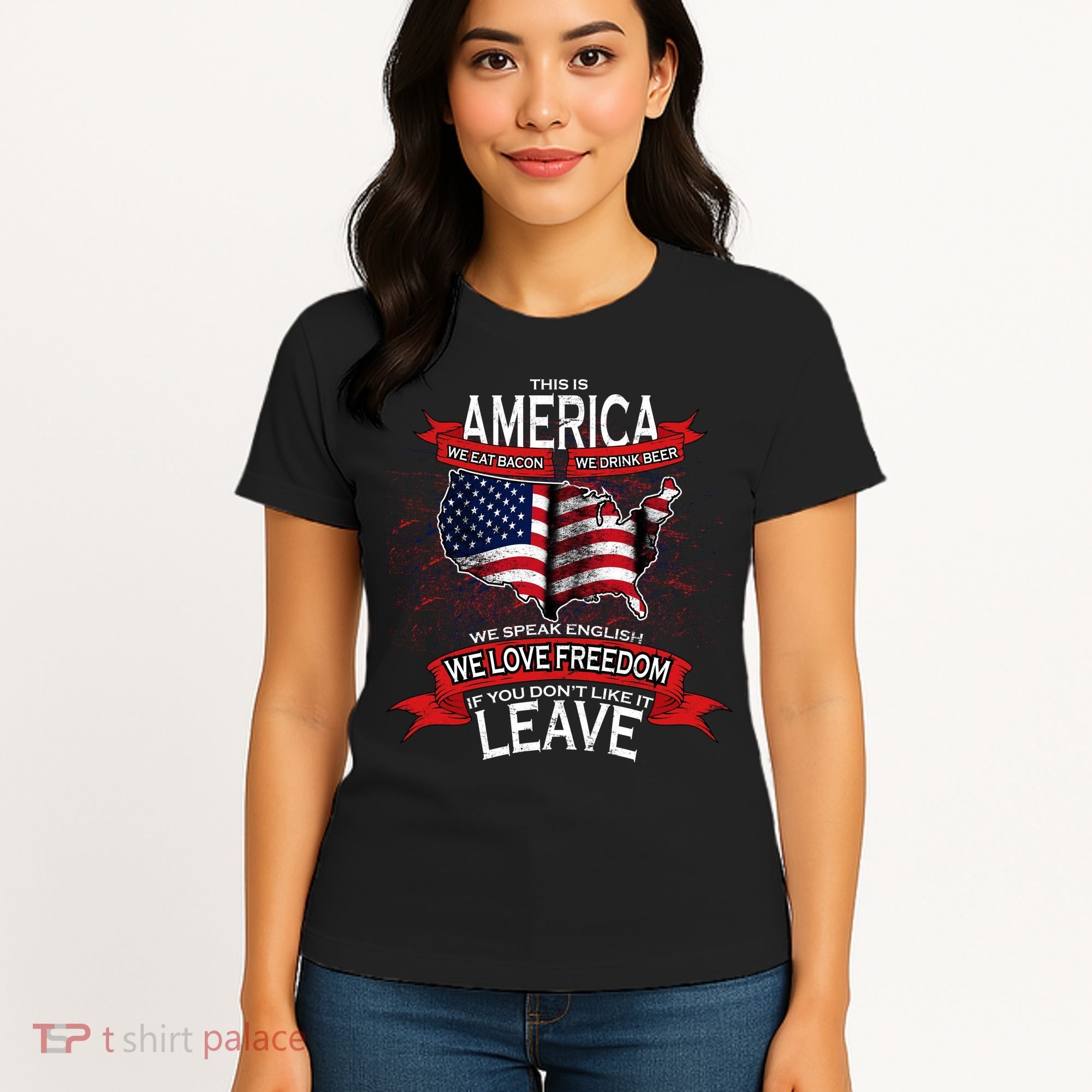 This is AMERICA if you don't like it LEAVE Women's T-Shirt