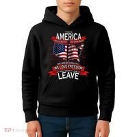 This Is America If You Don't like It Leave Kids Hoodie thumb 4