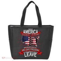 This is AMERICA if you don't like it LEAVE Tote Bag thumb 0