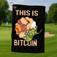 This Is Bitcoin Golf Towel thumb 1