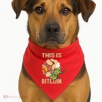 This Is Bitcoin USA-Made Doggie Bandana thumb 1