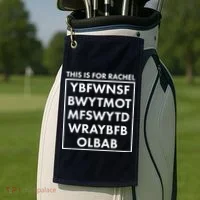 This Is For Rachel Voicemail Meme Golf Towel thumb 2