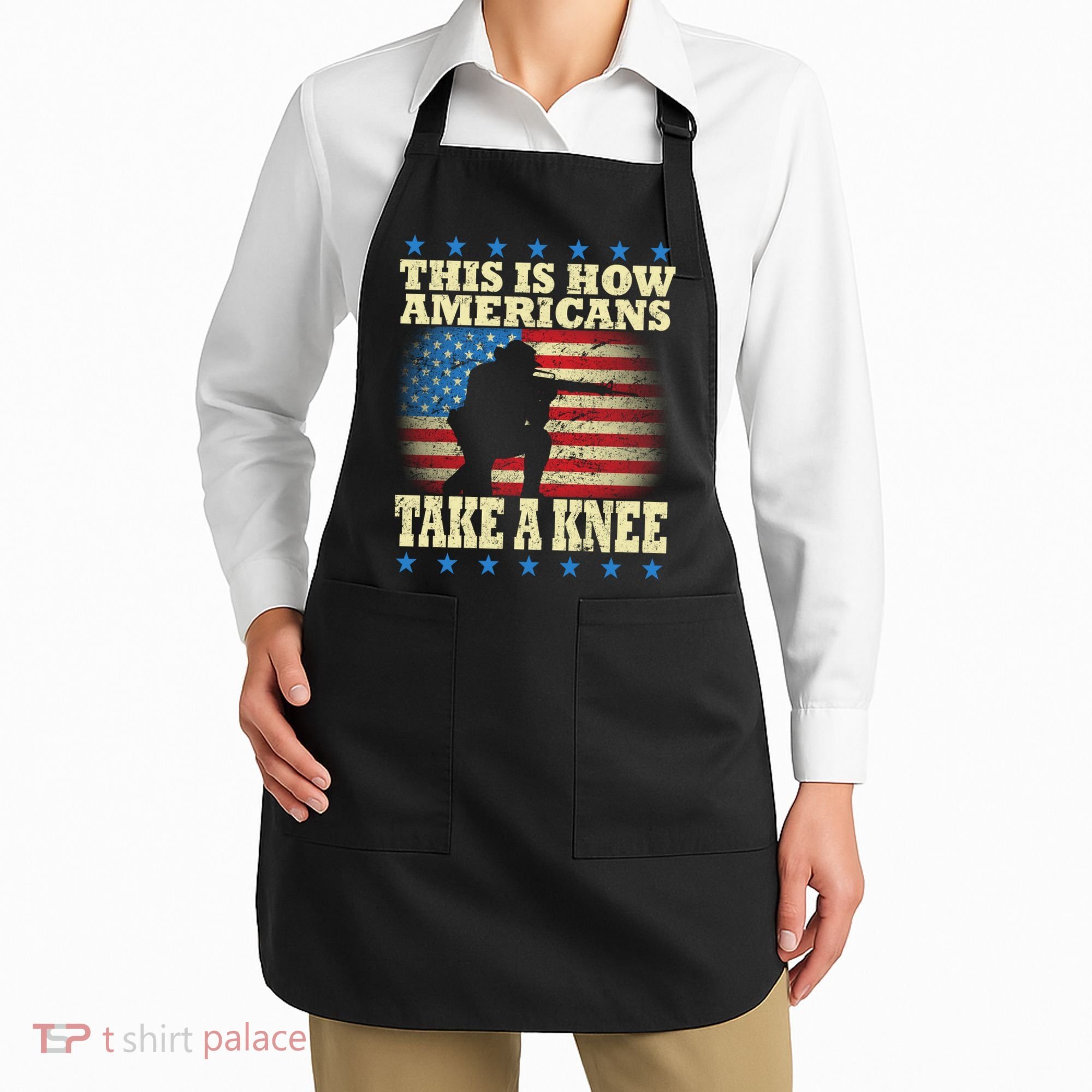 This Is How Americans Take a Knee Apron