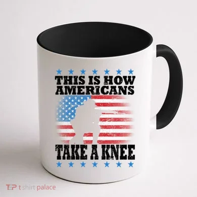 This Is How Americans Take a Knee Coffee Mug back