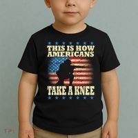 This Is How Americans Take a Knee Toddler T-Shirt thumb 2