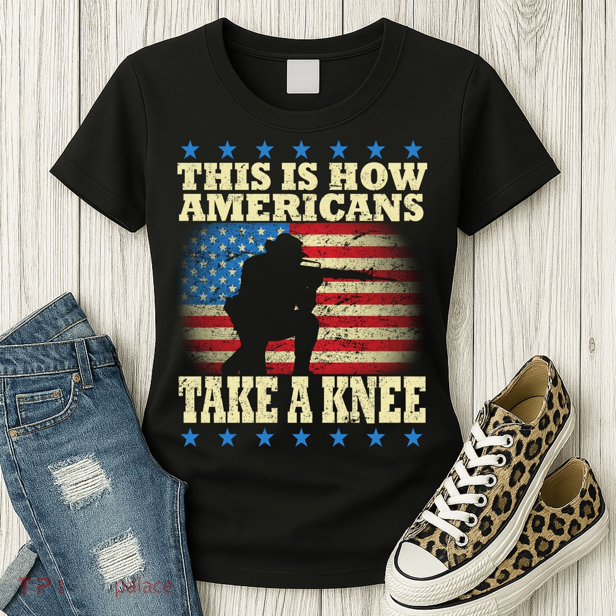 This Is How Americans Take a Knee Women's T-Shirt