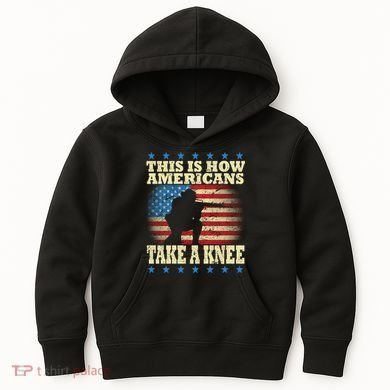 This Is How Americans Take a Knee Kids Hoodie