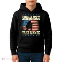 This Is How Americans Take a Knee Kids Hoodie thumb 4