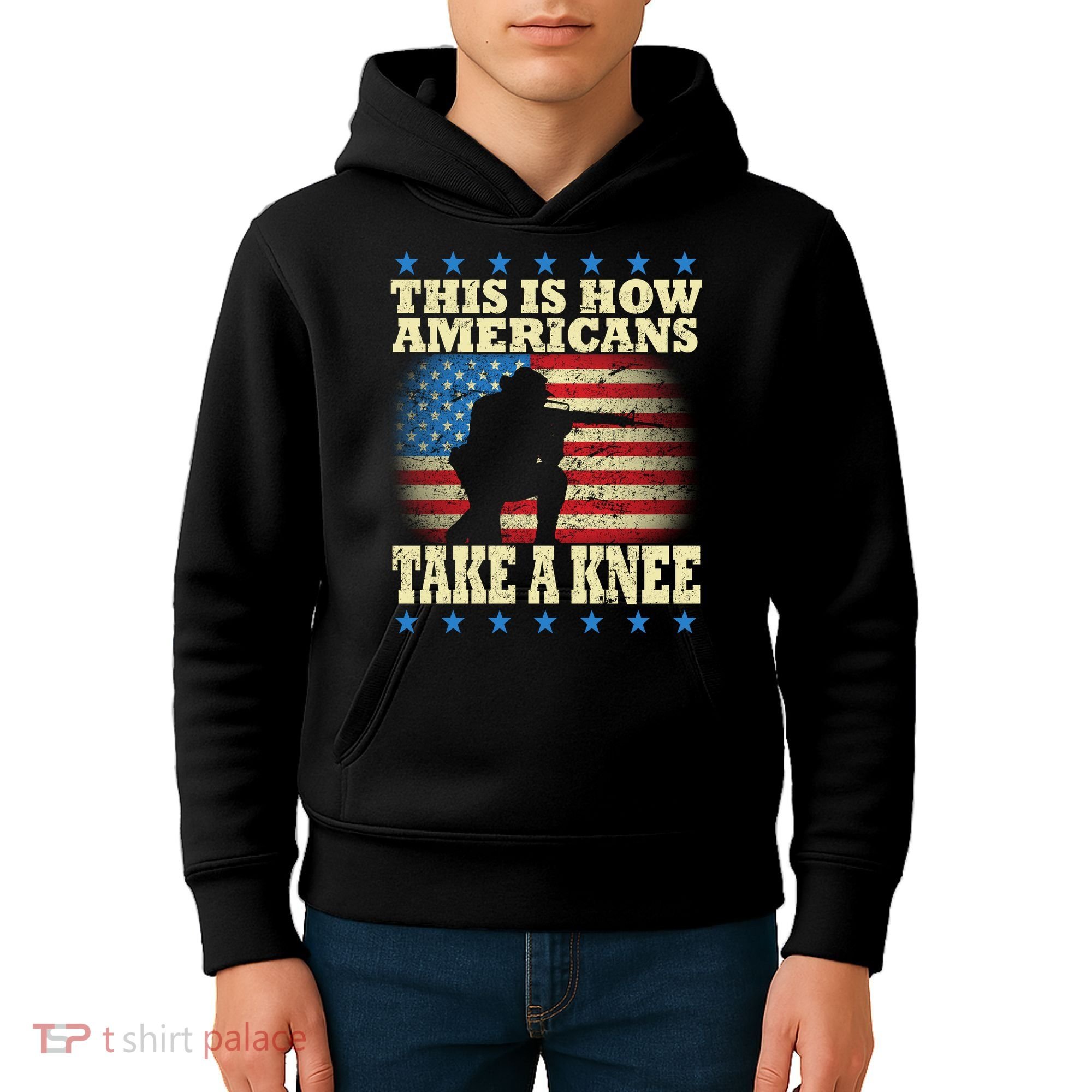 This Is How Americans Take a Knee Kids Hoodie