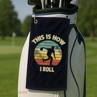 This Is How I Roll Bowling Golf Towel thumb 2