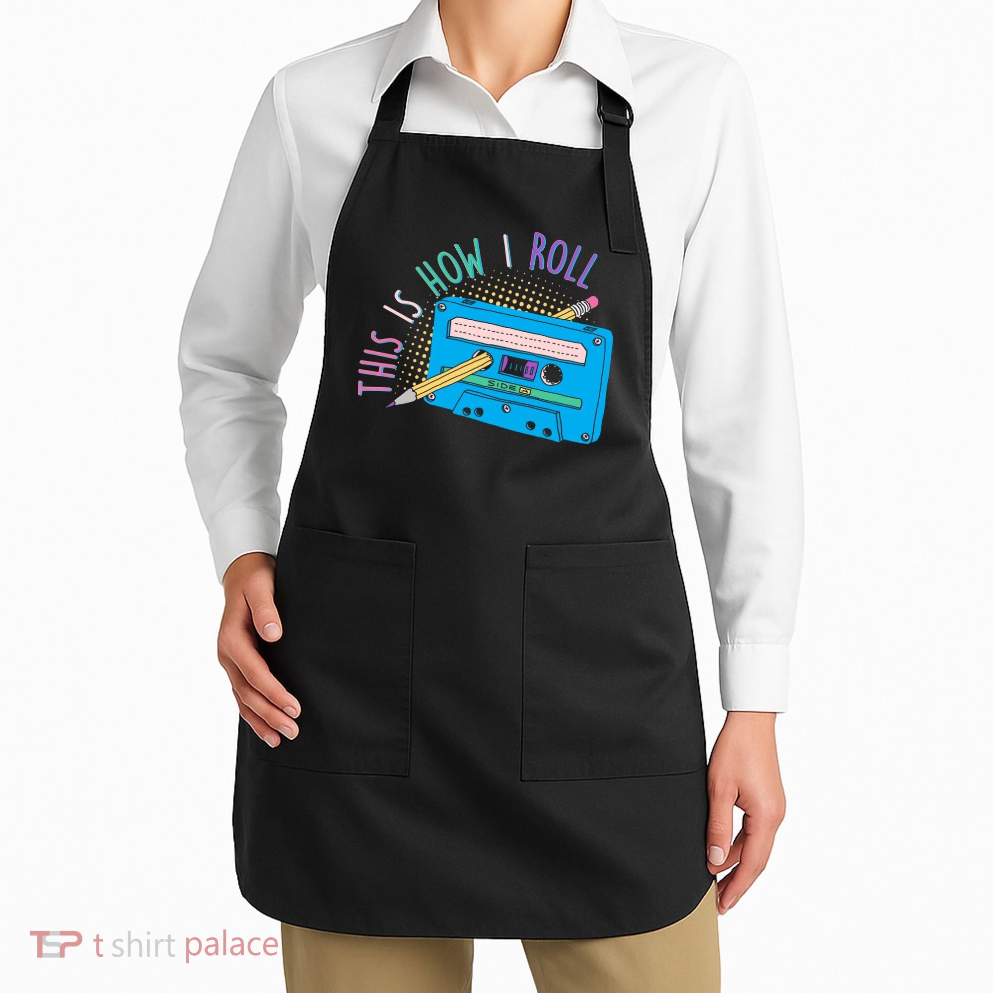 This is How I Roll Cassette Tape Retro 80s Apron
