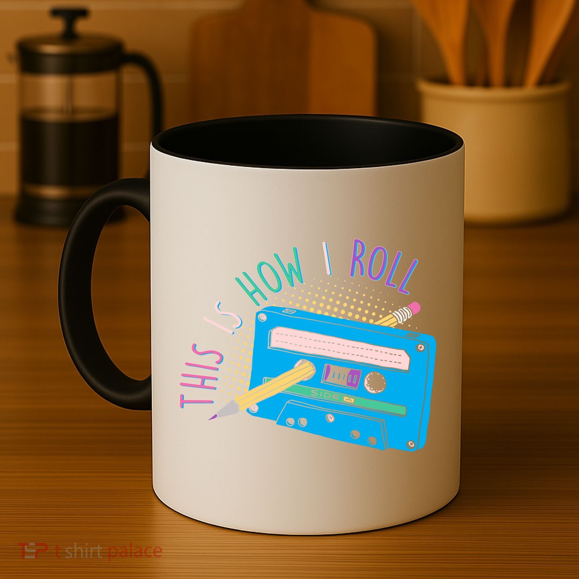 This is How I Roll Cassette Tape Retro 80s Coffee Mug