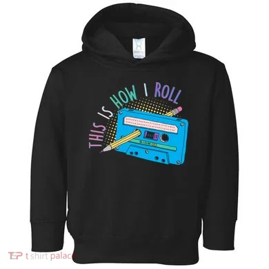 This is How I Roll Cassette Tape Retro 80s Toddler Hoodie